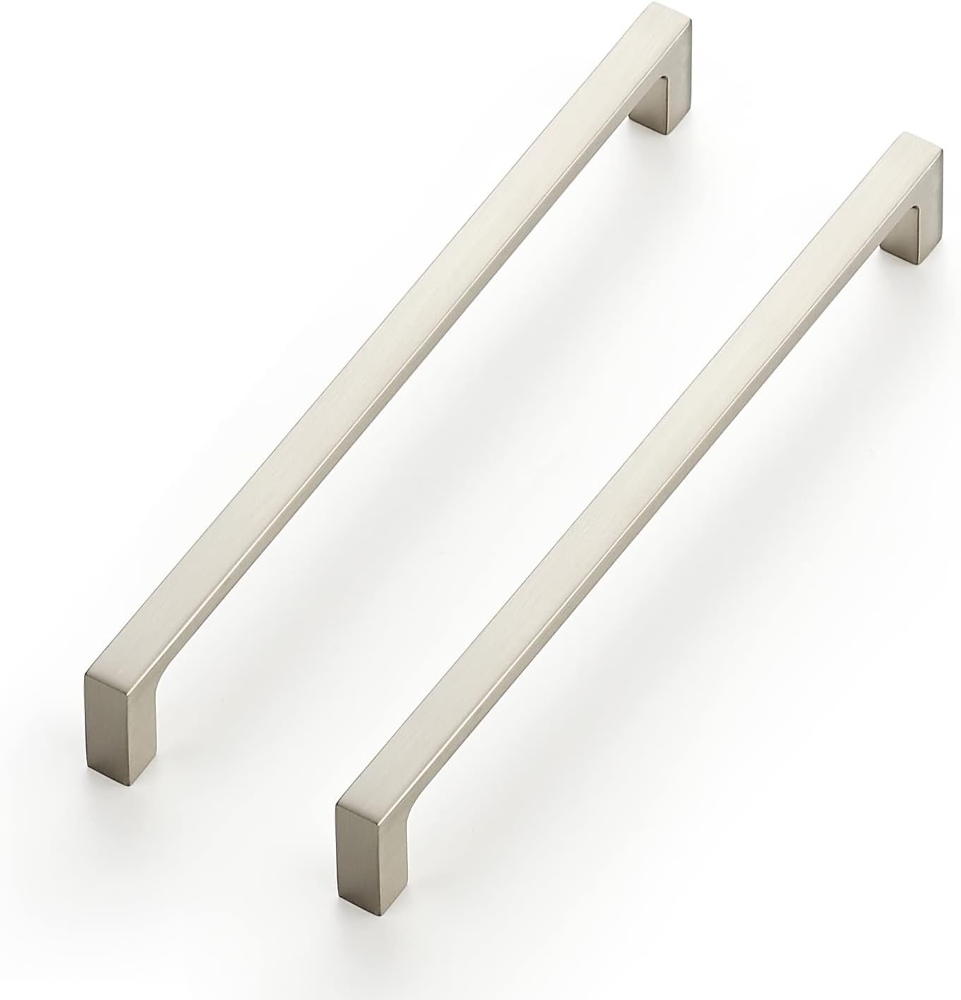 Ravinte 25 Pack Solid 5 Inch Kitchen Square Cabinet Handles Brushed Nickel Pulls Drawer Pulls Kitchen Cabinet Hardware Handles