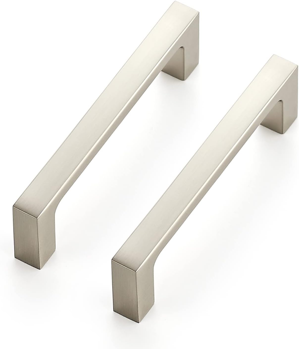 Ravinte 25 Pack Solid 5 Inch Kitchen Square Cabinet Handles Brushed Nickel Pulls Drawer Pulls Kitchen Cabinet Hardware Handles