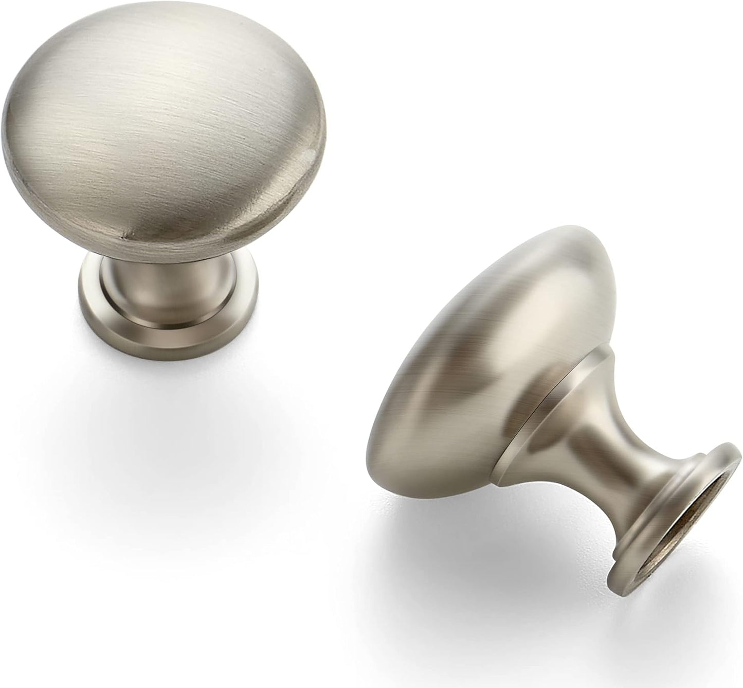 Ravinte 30 Pack Brushed Nickel Round Zinc Cabinet Knobs for Kitchen Bathroom Closet Dresser Cabinets