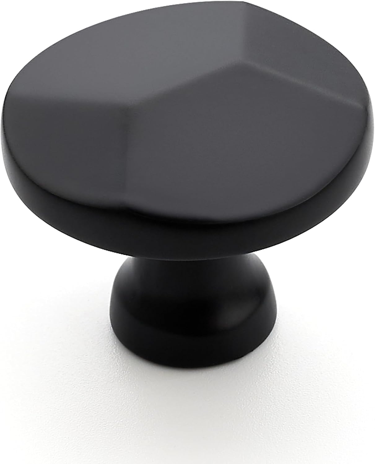 Ravinte 25 Pack Matte Black Round Cabinet Hardware Knobs,Solid Zinc Alloy Single Hole Drawer Pulls Dresser Knobs for Kitchen,Bathroom Furniture