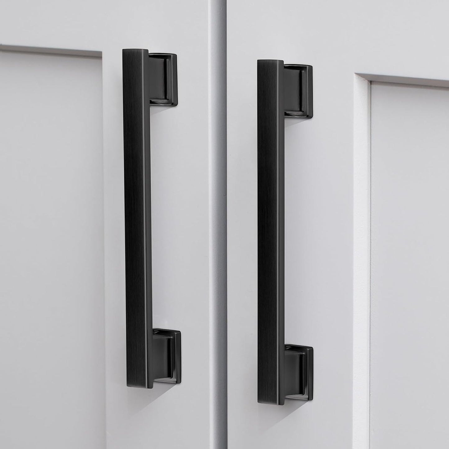 20 Pack Matte Black Kitchen Cabinet Knobs Black Drawer Dresser Knobs Cabinet Handles for Cupboard Closet Bathroom Kitchen Cabinet Hardware,Solid Zinc Alloy