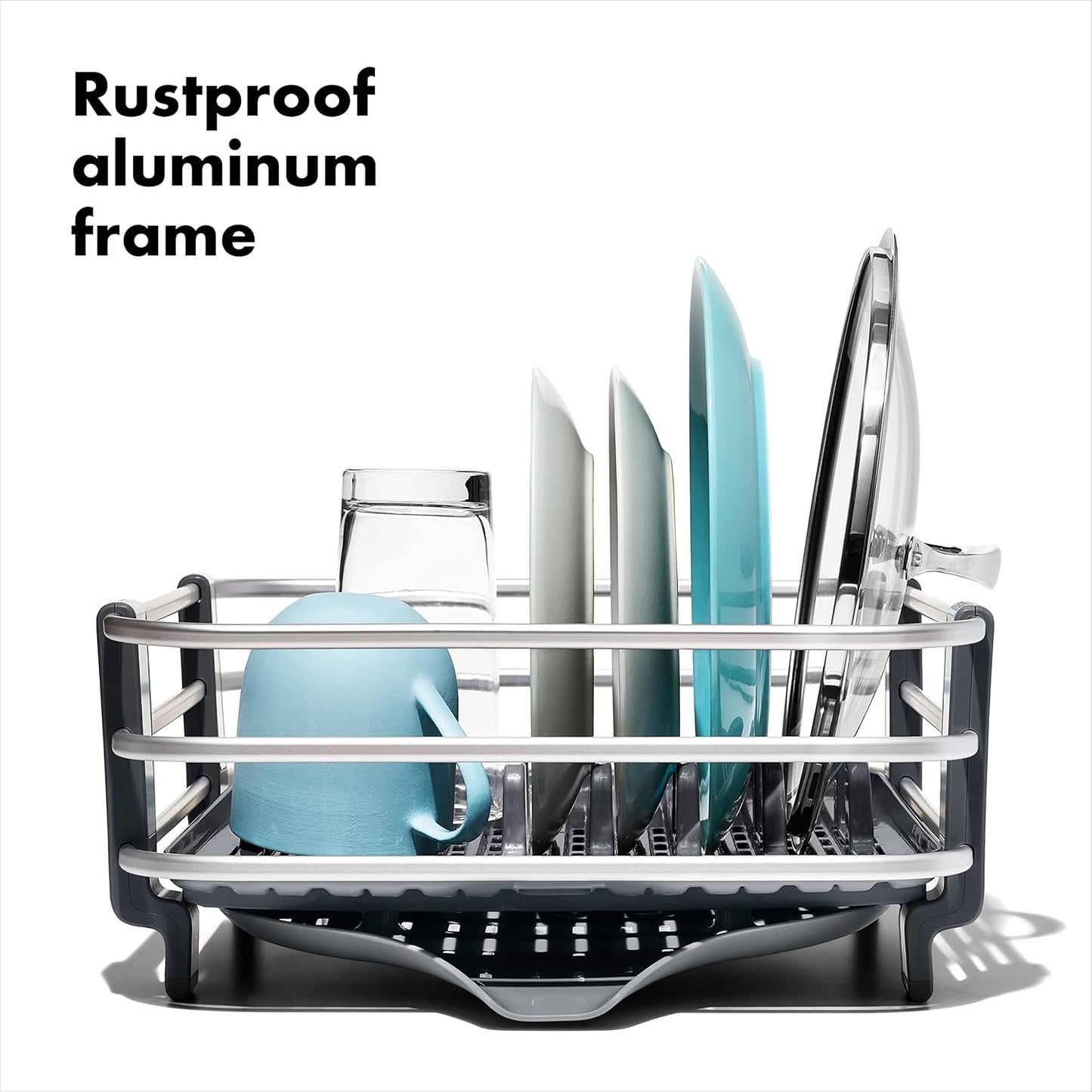 OXO Good Grips Rustproof Aluminum Dish Rack
