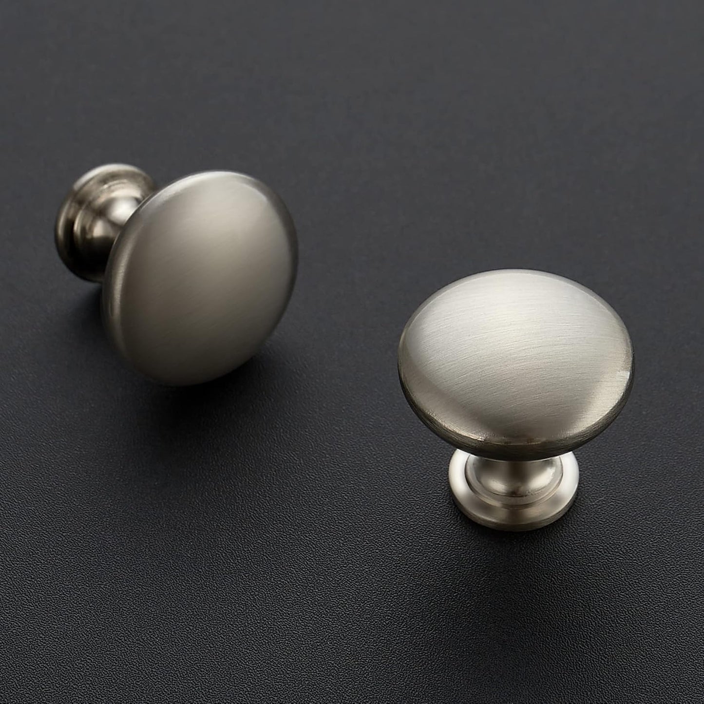 Ravinte 30 Pack Brushed Nickel Round Zinc Cabinet Knobs for Kitchen Bathroom Closet Dresser Cabinets