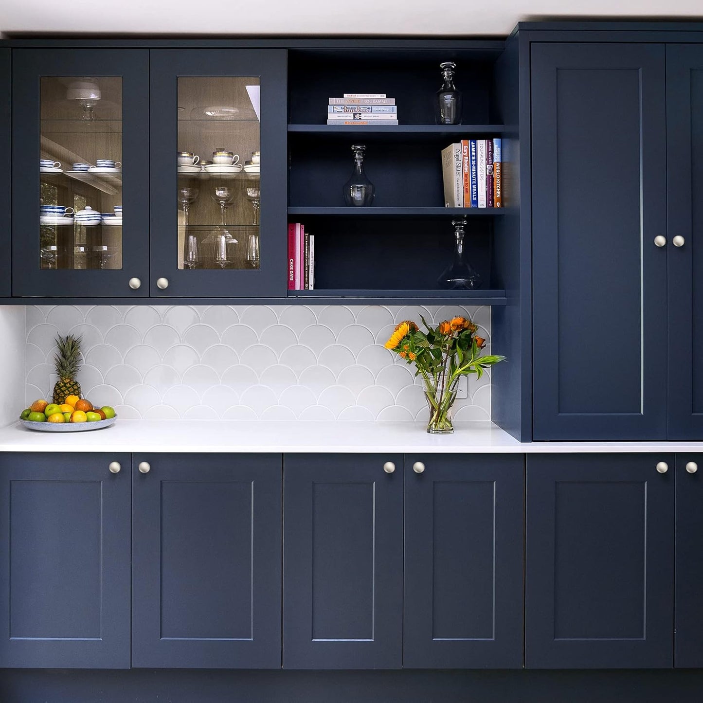 Ravinte 30 Pack Brushed Nickel Round Zinc Cabinet Knobs for Kitchen Bathroom Closet Dresser Cabinets